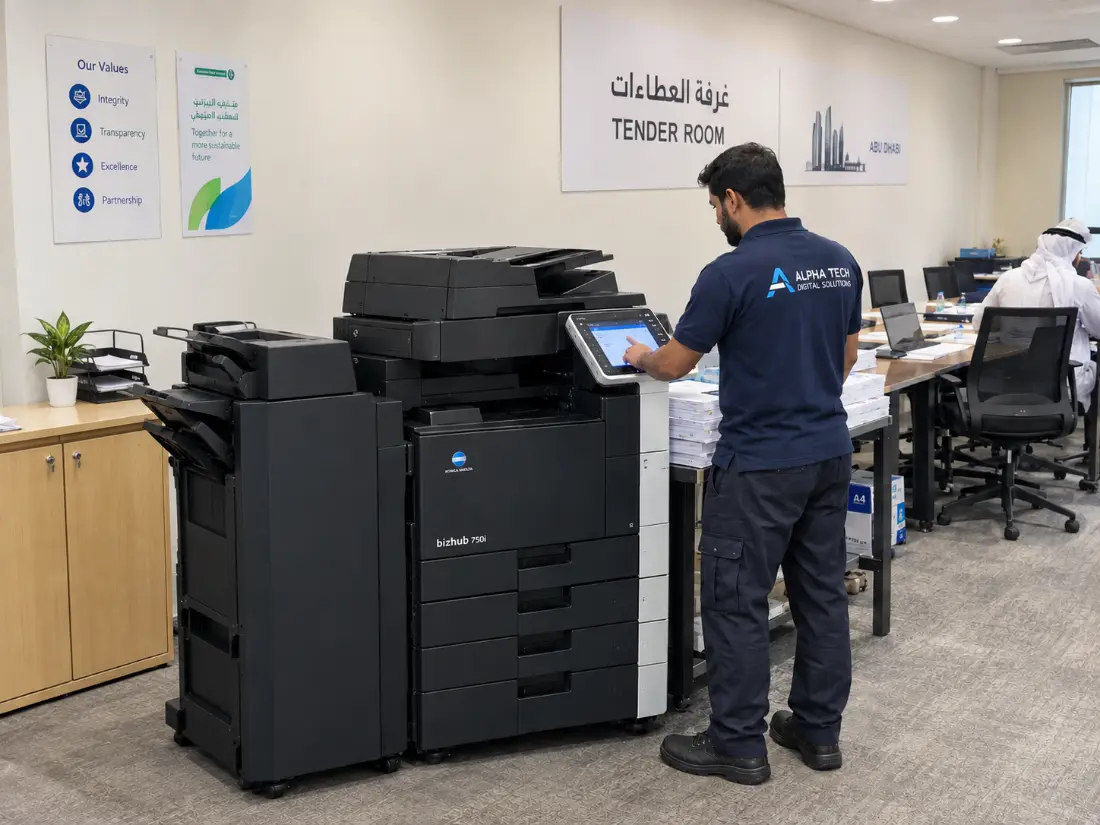 Abu Dhabi Tender Room — printer rental Abu Dhabi